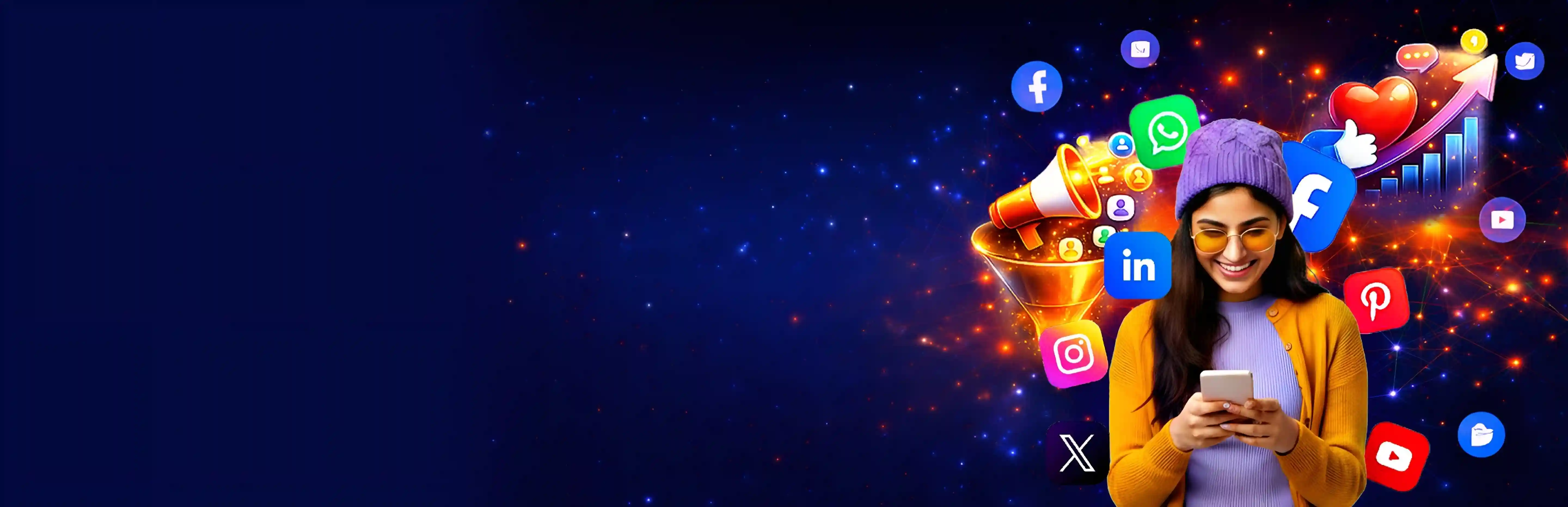 Social media marketing dashboard